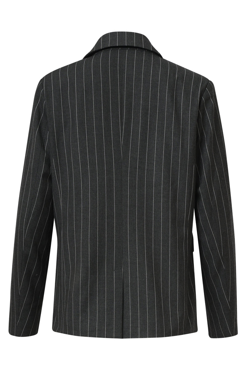 Smashed Lemon Grey Pinstripe Jacket