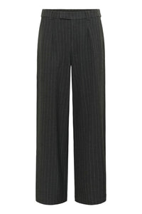 CREAM Grey Pin Stripe Trousers