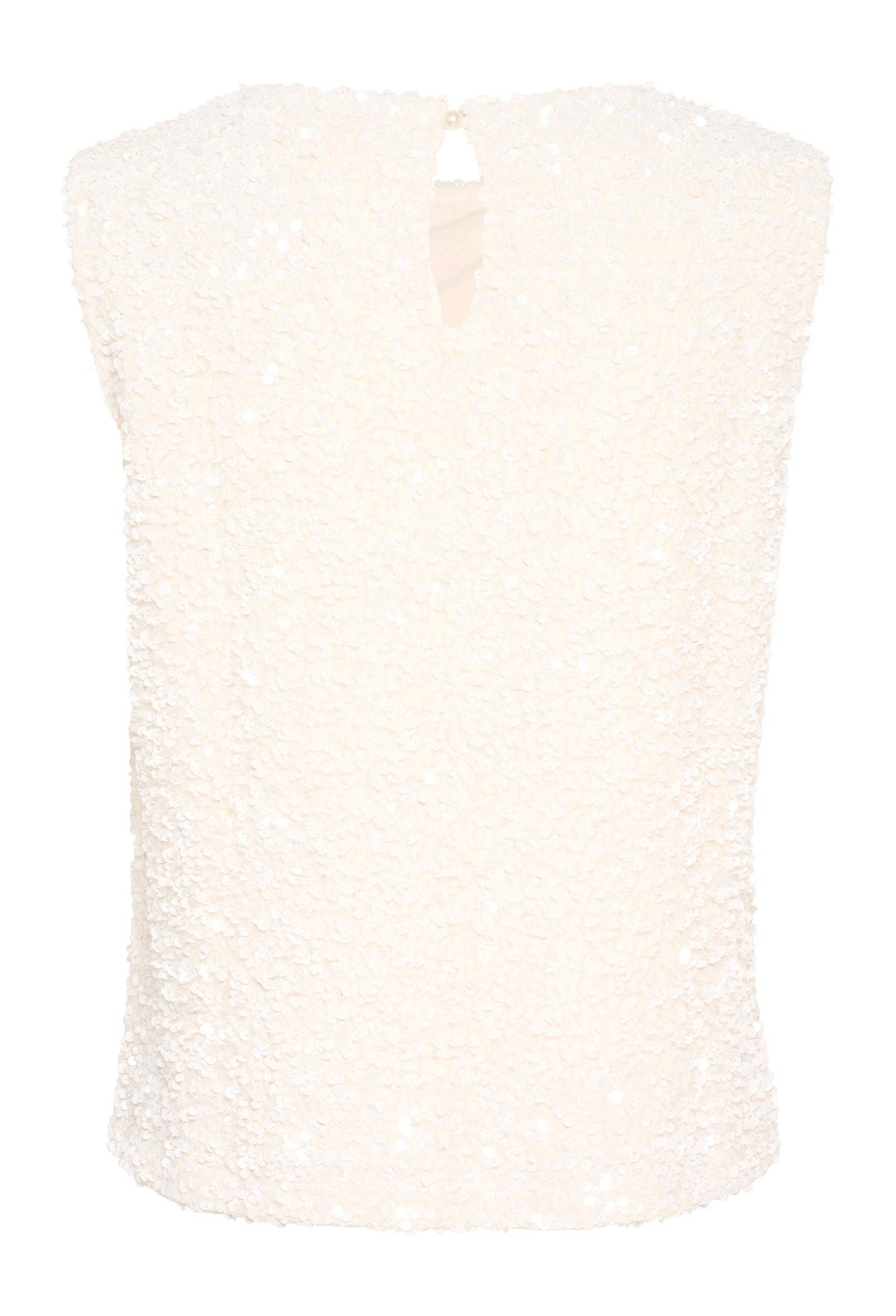 CREAM Sequin top in Ivory
