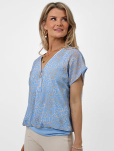 Kate & Pippa Eva Zip top Baby Blue