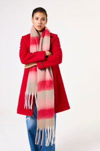 Garcia Red Cream Scarf