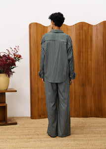 FRNCH Chester stripe Shirt Jacket