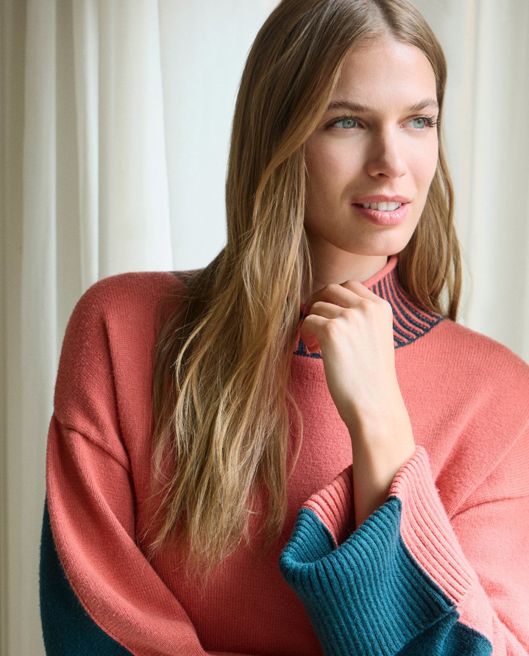 Surkana Tile two tone jumper