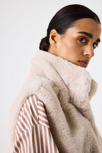 Garcia Faux Fur Gilet Jacket