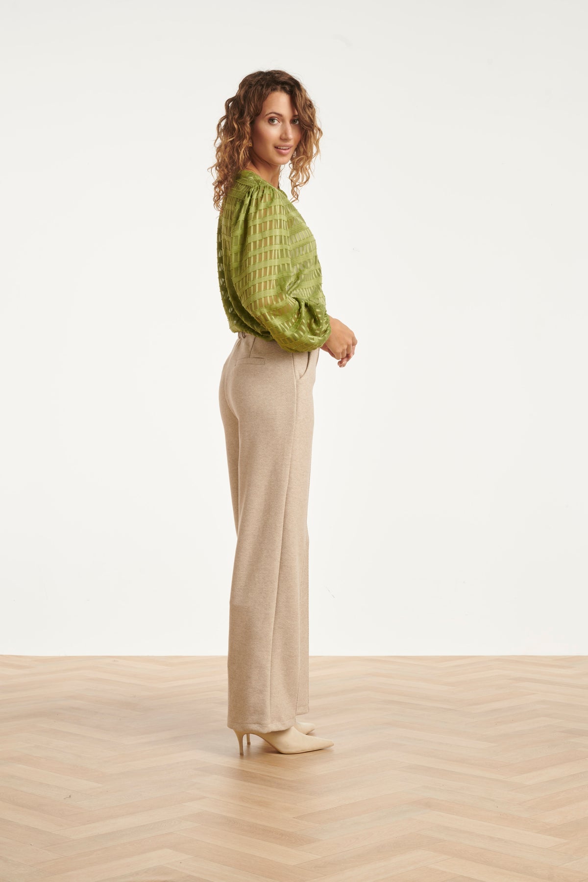 Smashed Lemon Sand Trousers