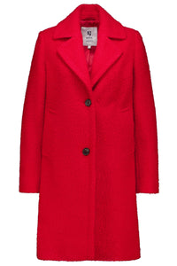 Garcia Red Boucle Coat