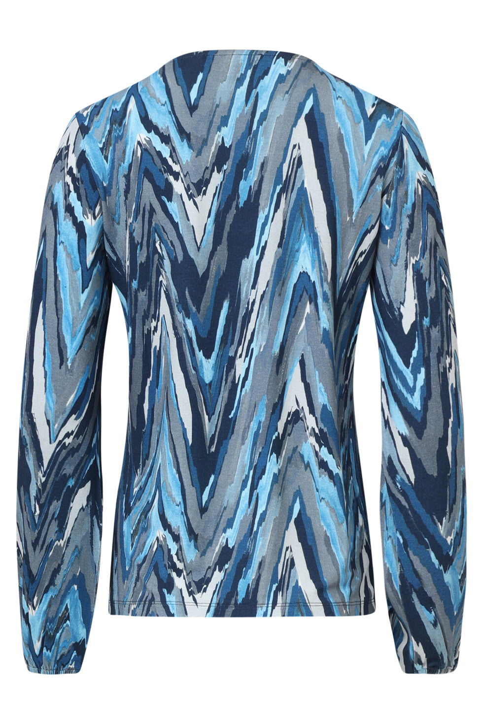 Smashed lemon Blue & Silver grey top