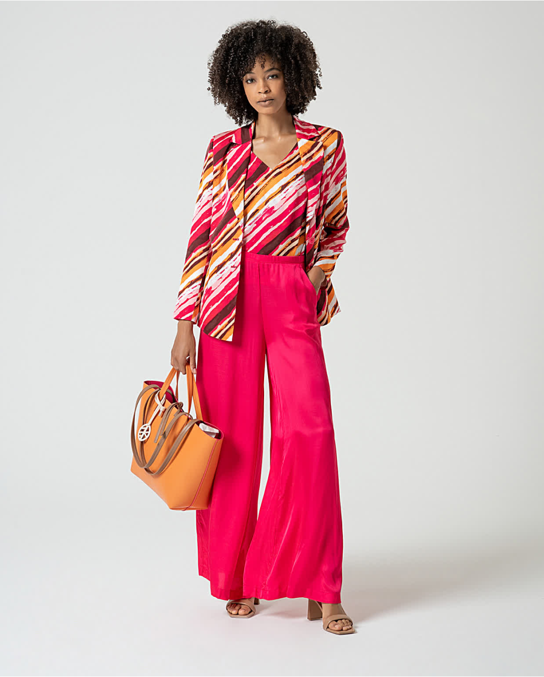 Surkana long flated Pink Trousers