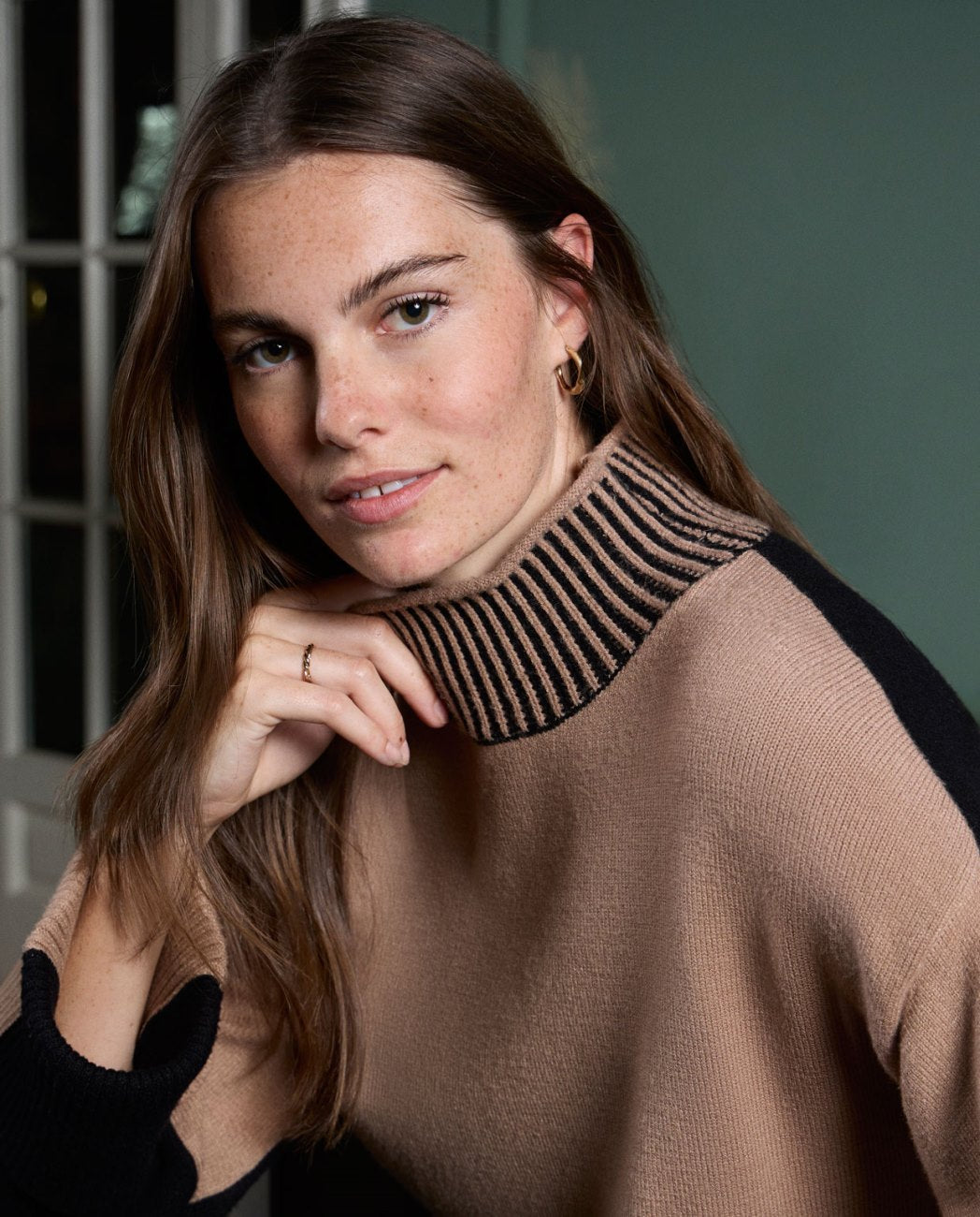 Surkana Black & Camel jumper