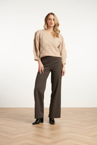 Smashed Lemon Herringbone Trousers