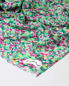 Surkana Scarf / wrap teal floral