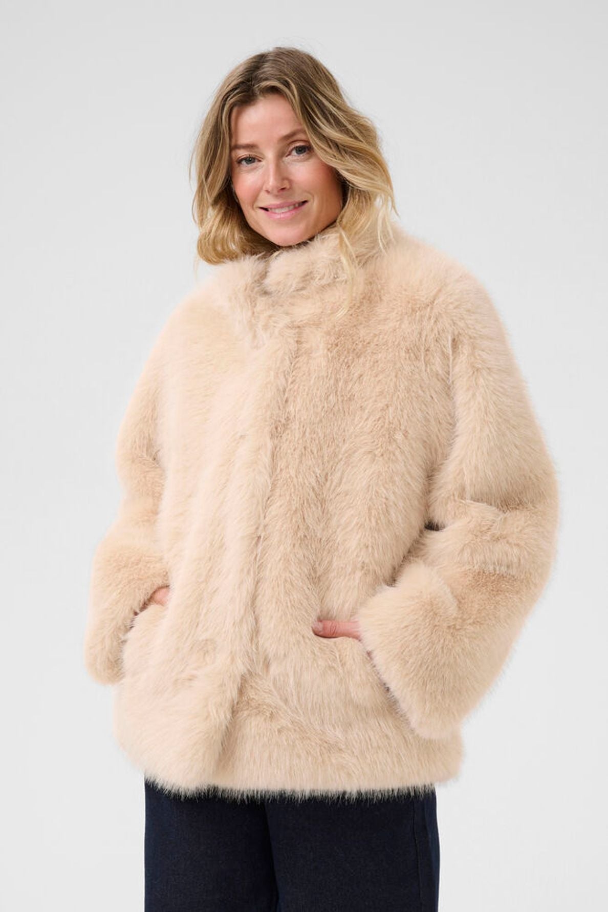 CREAM Mia Fun Fur Coat