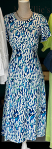 Yew Milano Dress Blue & Green