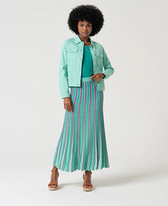 Surkana Jodie Aqua Denim Jacket