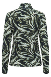 CREAM Kausa Green polo neck
