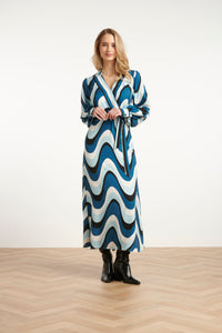 Smashed Lemon Blue Wave dress