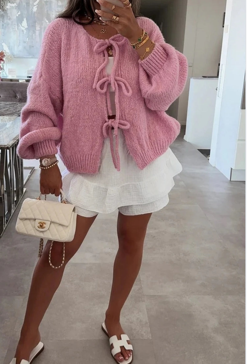 Jolie Pink oversized Cardi