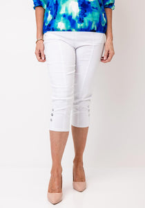 Capri pants White with detail