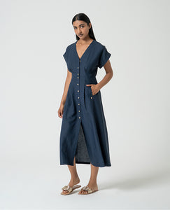 Surkana Tink Dress in Navy