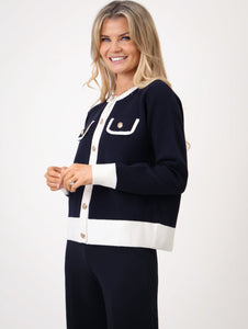 Kate & Pippa Coco knit Cardi Navy