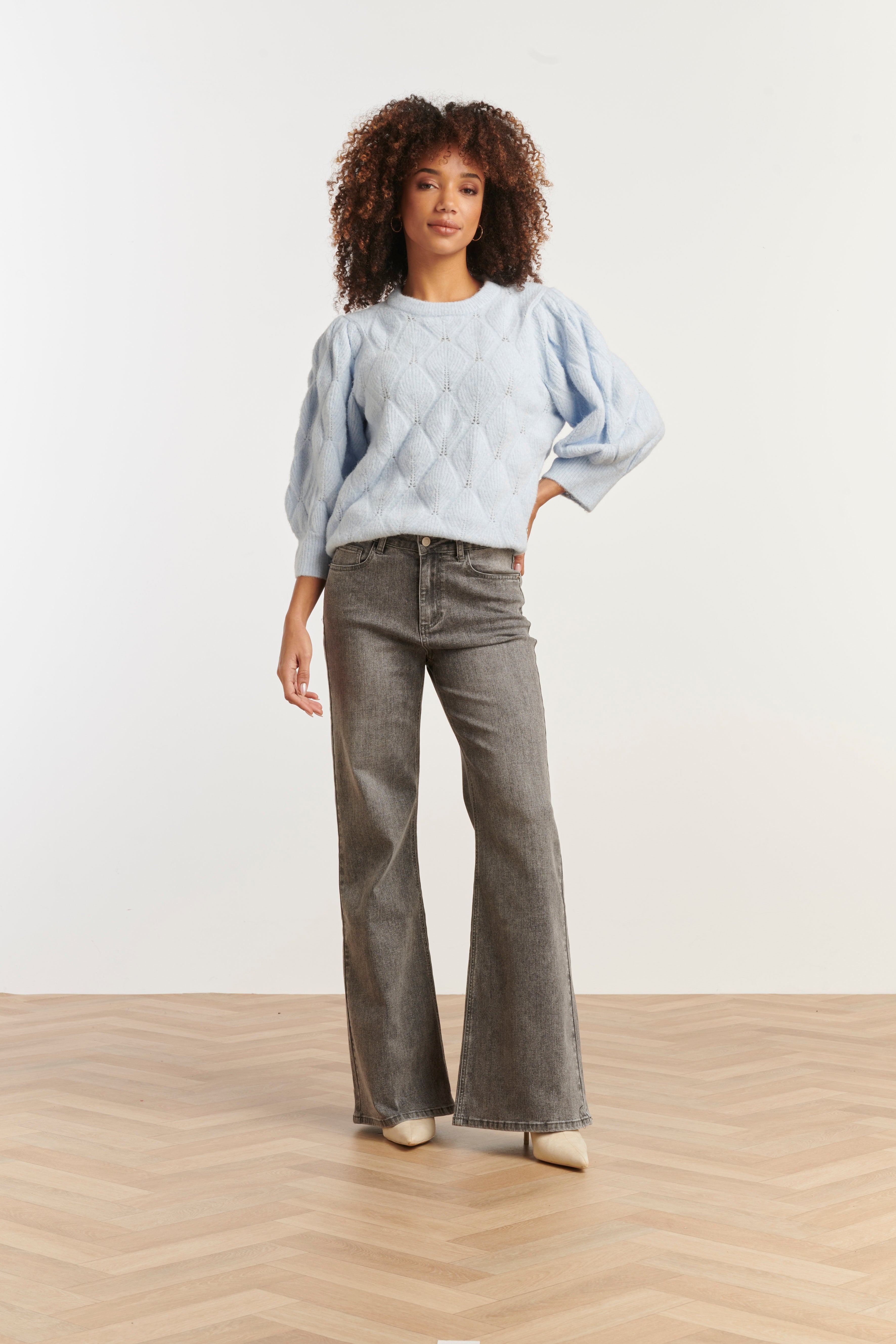Smashed Lemon Pale Blue Jumper