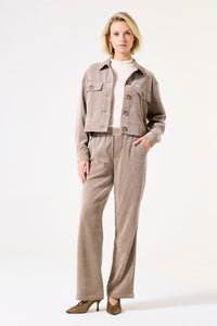 Garcia Taupe Cord Trousers