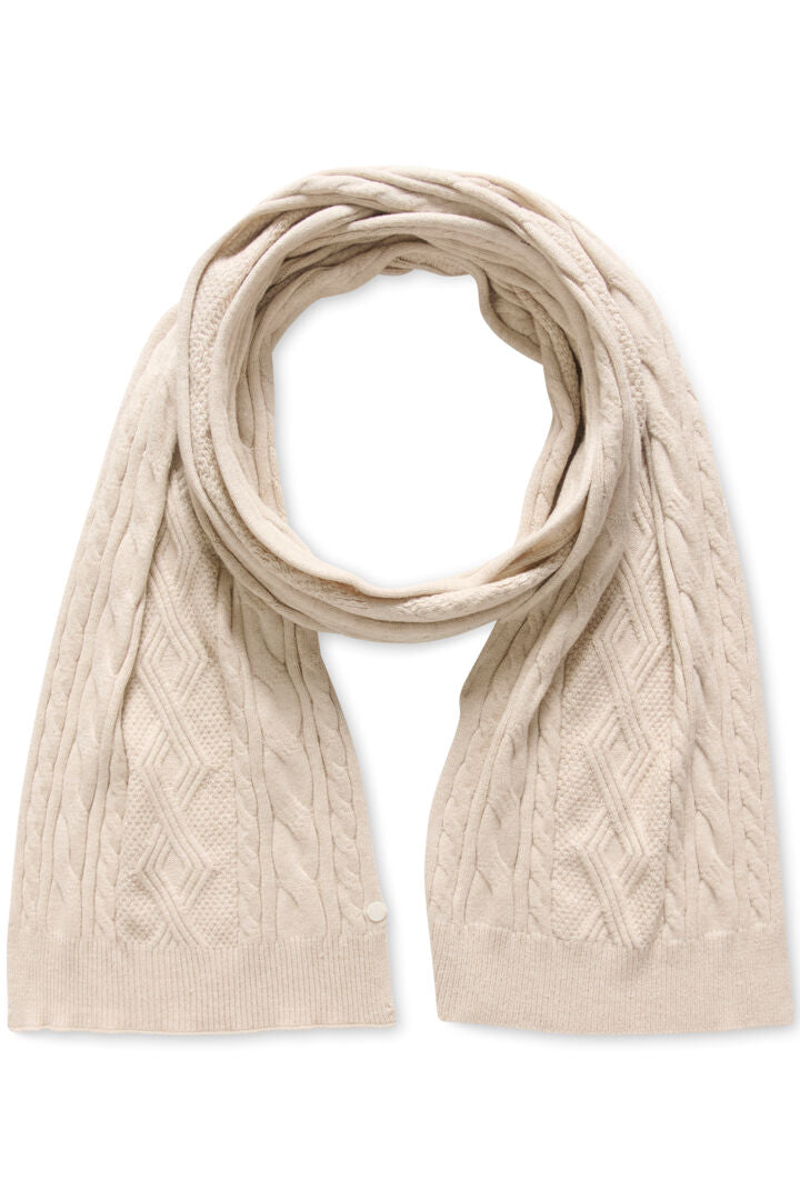 CREAM Dela knit scarf