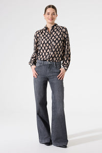 Garcia Black Cream Shirt