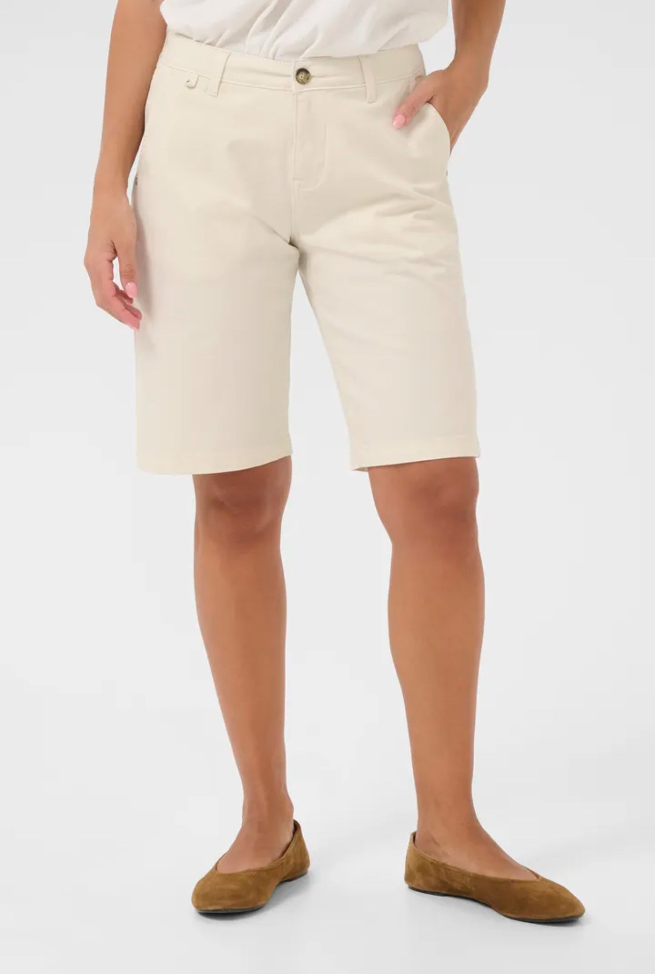 CREAM Berta Shorts in nude