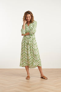 Smashed Lemon Green Print Dress