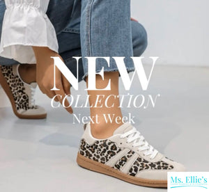 Cream Leopard print trainers