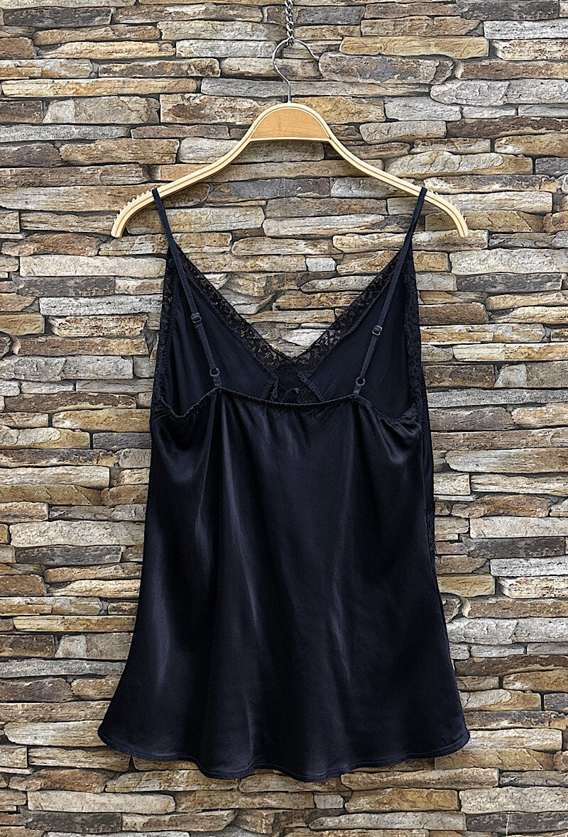 Choklate lace camisole navy