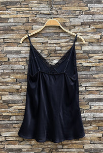 Choklate lace camisole navy