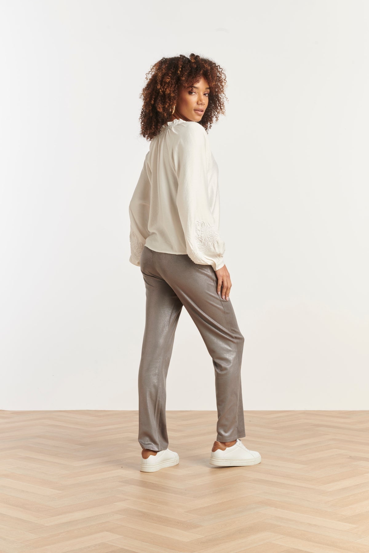 Smashed Lemon Silvery Grey Trousers