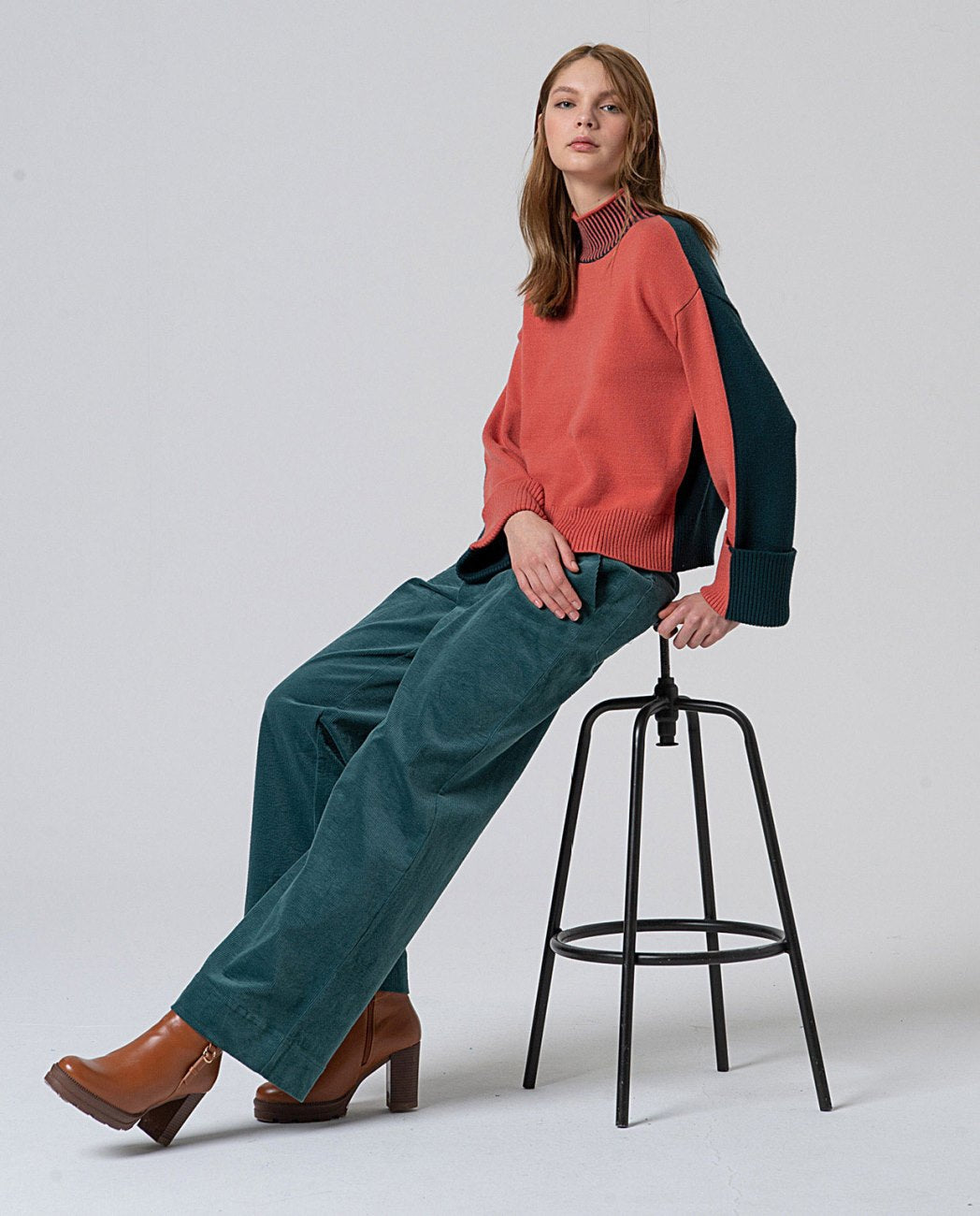 Surkana Tile two tone jumper