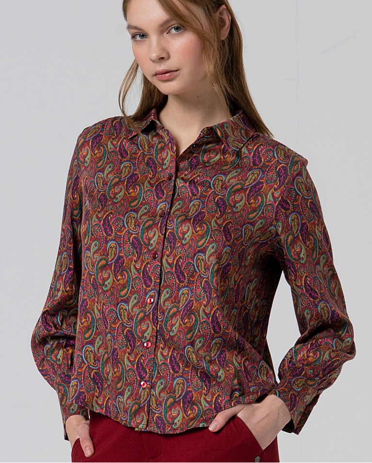 Surkana Paisley Print Shirt