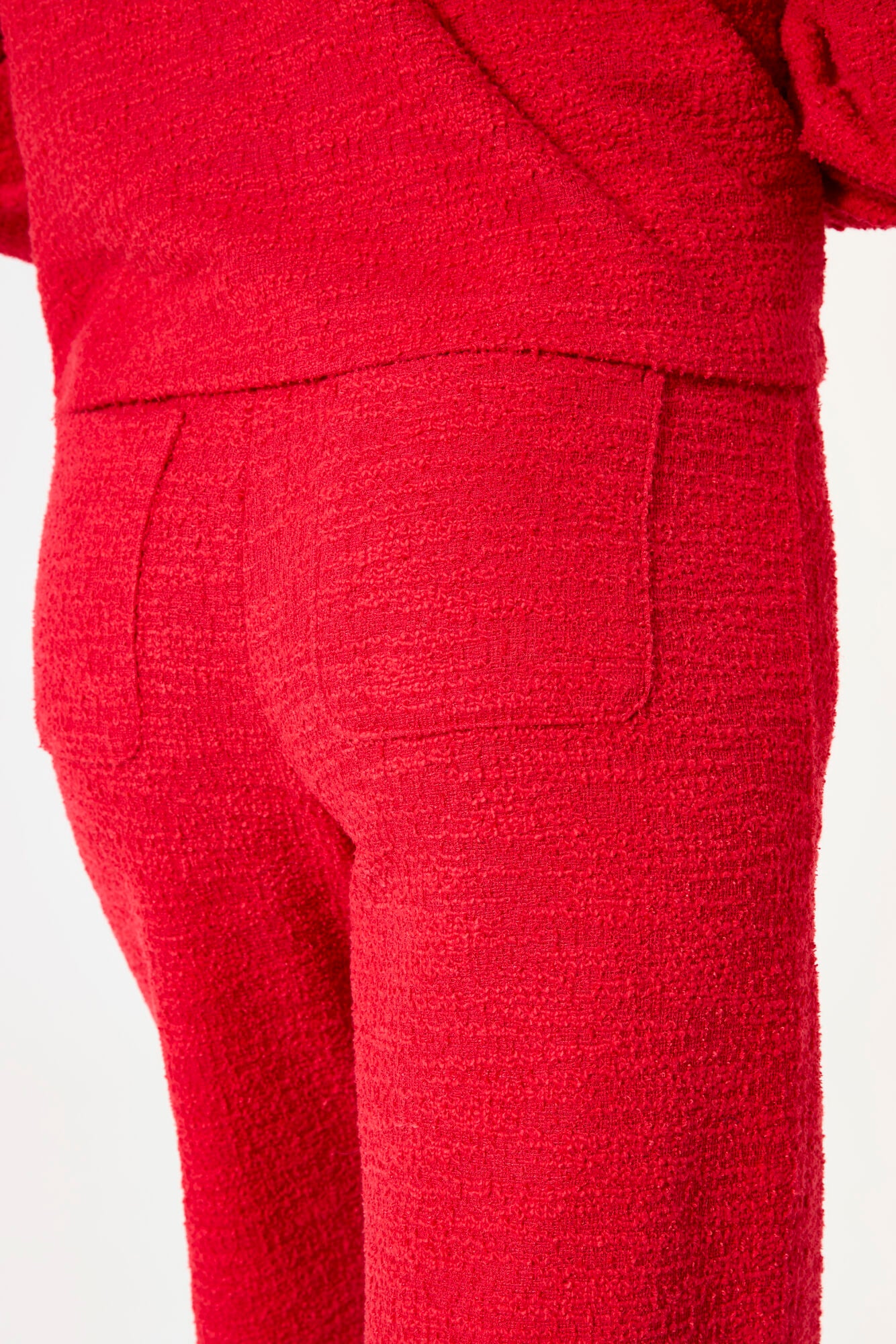 Garcia Red Bouclé Trousers