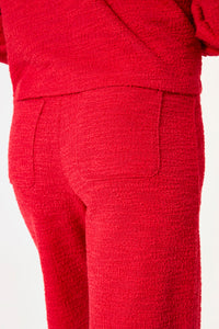 Garcia Red Bouclé Trousers