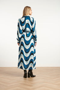 Smashed Lemon Blue Wave dress