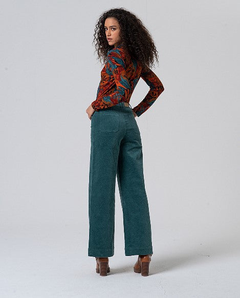 Surkana Teal Cord Trousers