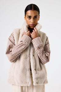 Garcia Faux Fur Gilet Jacket