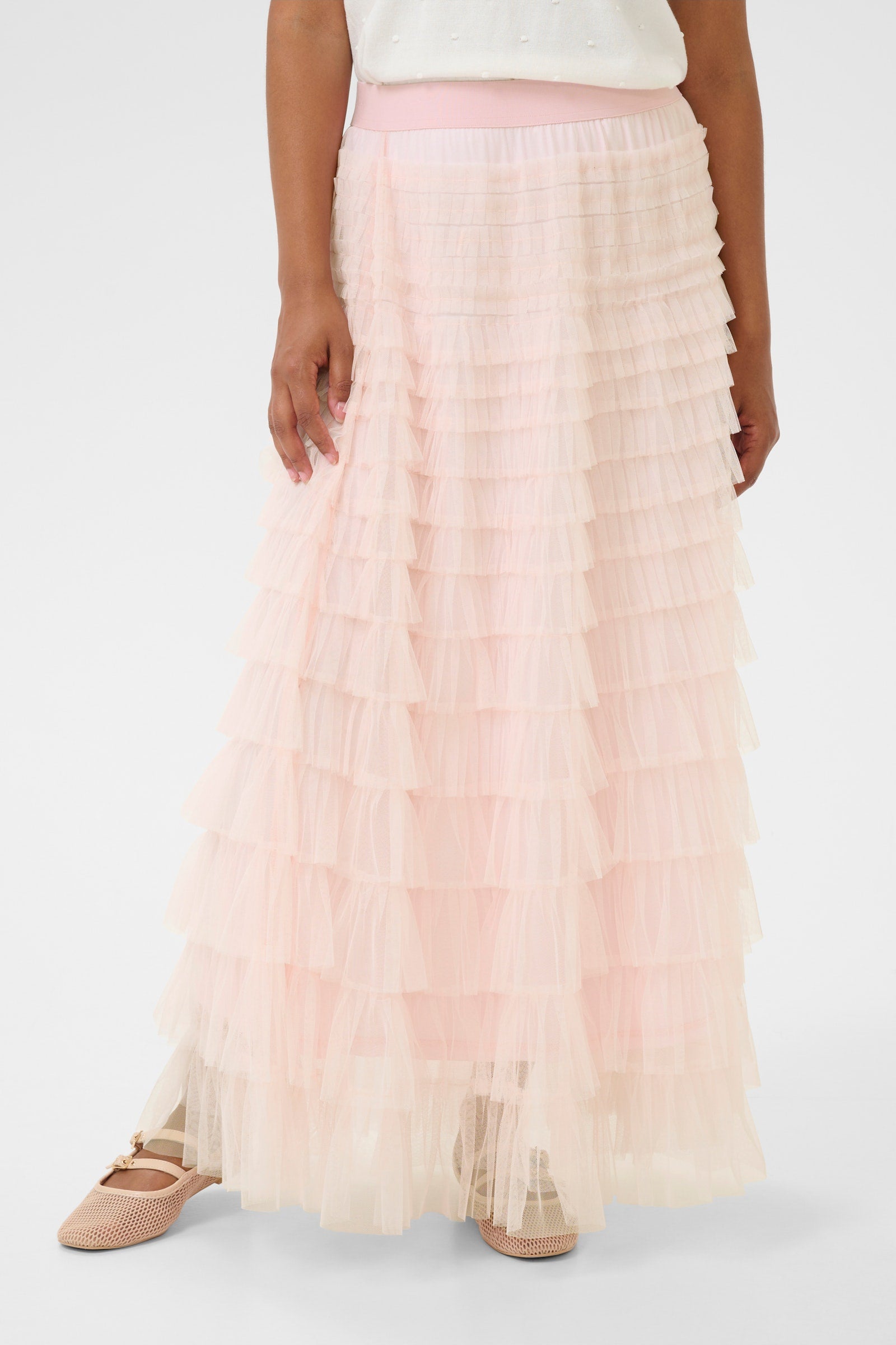 CREAM Eta Tulle Skirt pink