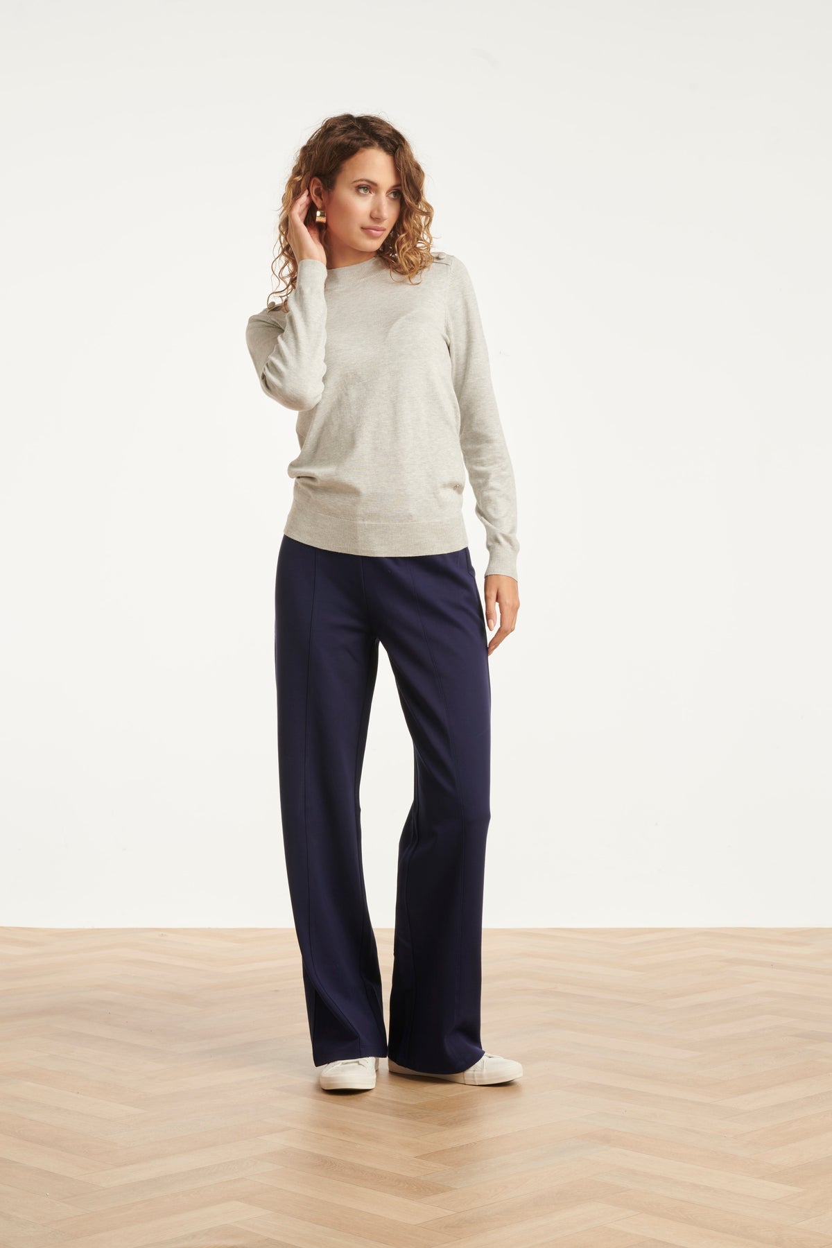 Smashed Lemon Navy Signature Trousers