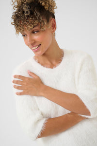 CREAM Lini Whisper White Jumper