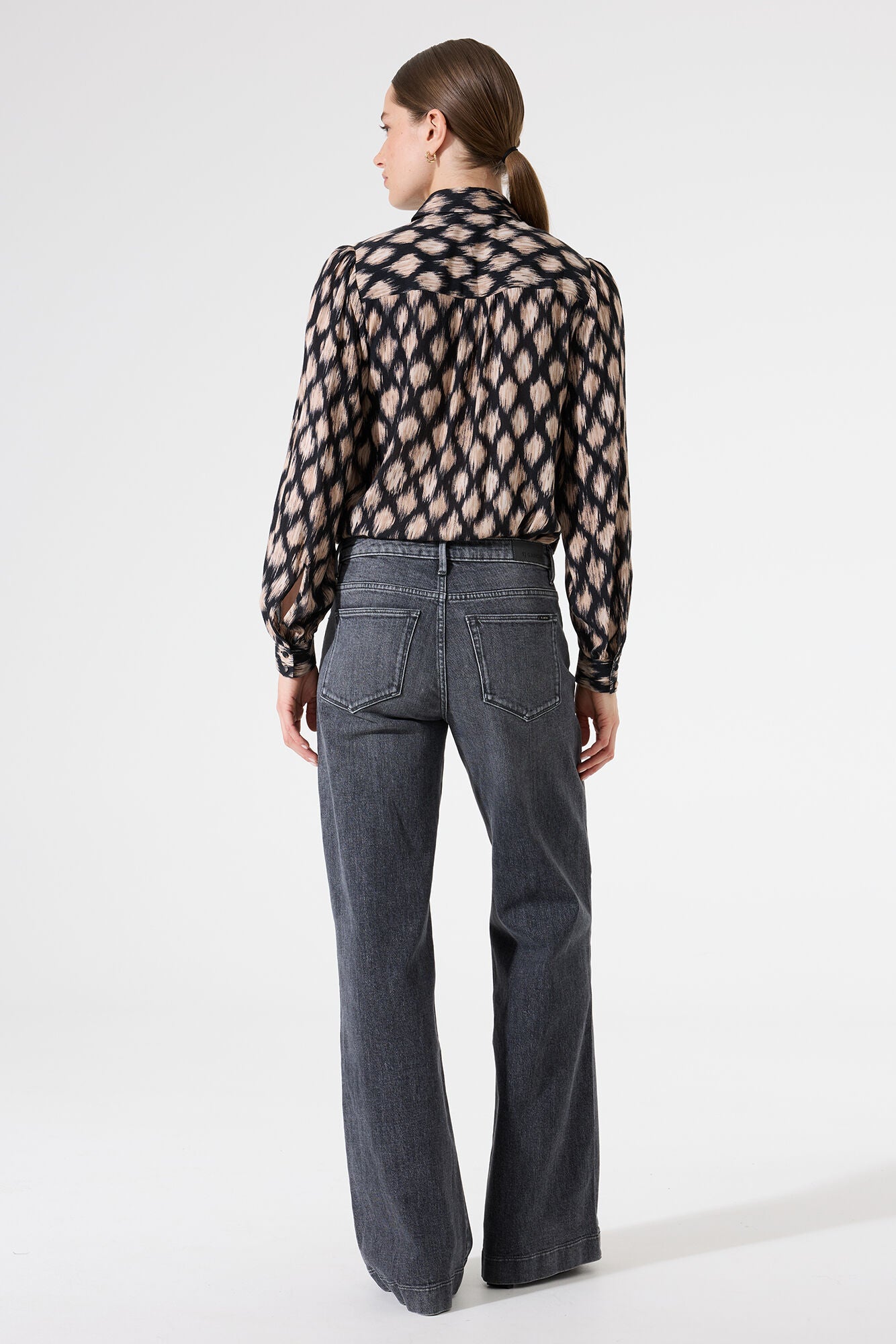 Garcia Black Cream Shirt
