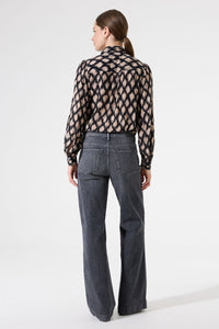 Garcia Black Cream Shirt