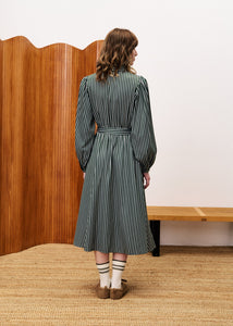FRNCH Menthe stripe dress