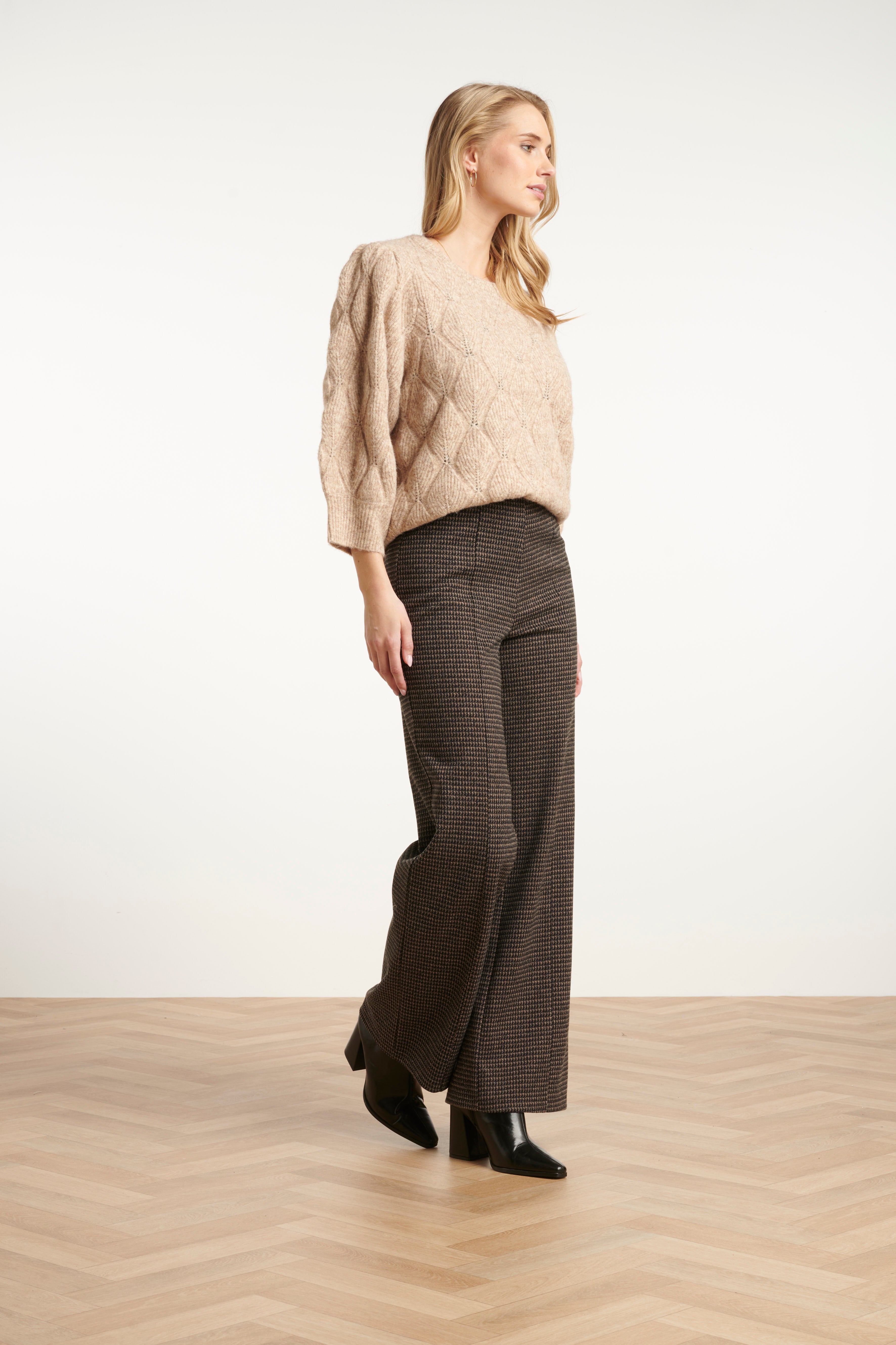 Smashed Lemon Herringbone Trousers