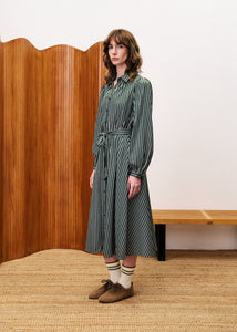 FRNCH Menthe stripe dress