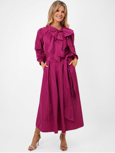 Kate & Pippa Magenta Aria Taffeta Top